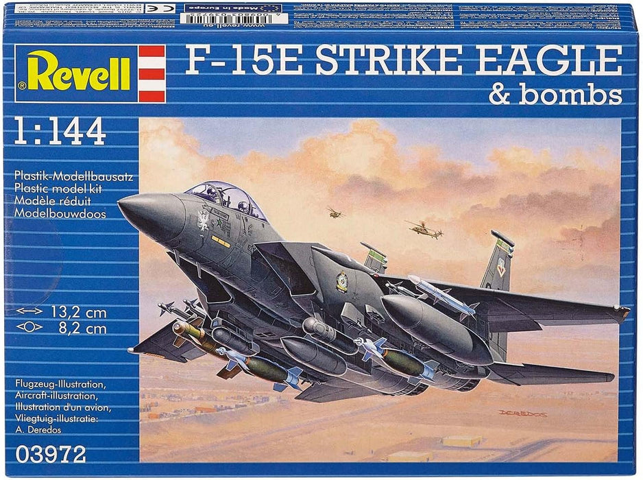 REVELL 03972 - F-15E Strike Eagle & Bombs 1:144 Scale Model Plane