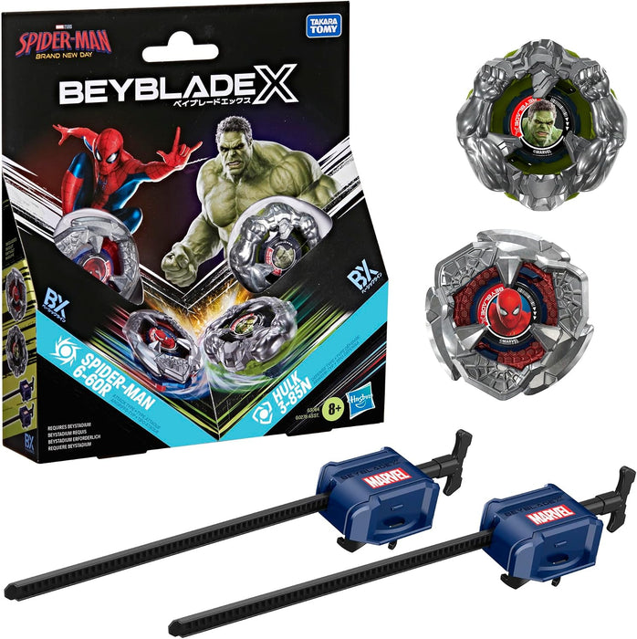 Beyblade X Spider-Man Brand New Day Pack BX (Spider-Man 6-60R & Hulk 3-85N)