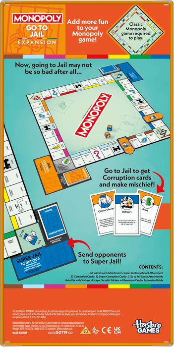 Hasbro Monopoly Go to Jail Expansion Game