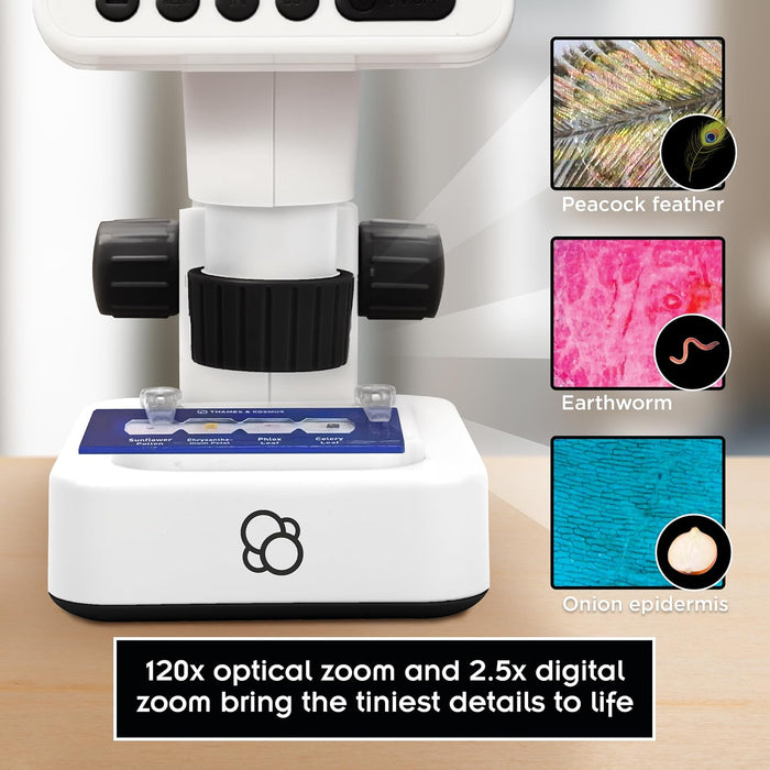 The Thames & Kosmos Digital Microscope with HD Imaging and LCD Display