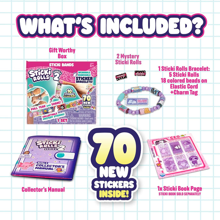 Sticki Rolls - Series 2 Sticki Bracelet Single Pack