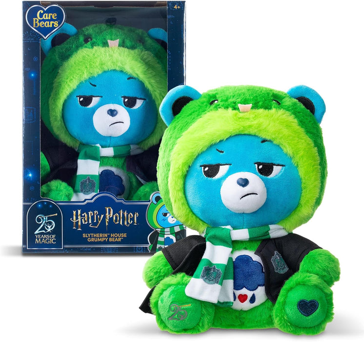 Care Bears X Harry Potter - Grumpy Bear X Slytherin Hoodie Mascot 30cm Plush