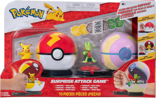 Pokemon - Surprise Attack Game (Pikachu + Fast Ball, Treeko + Heal Ball)
