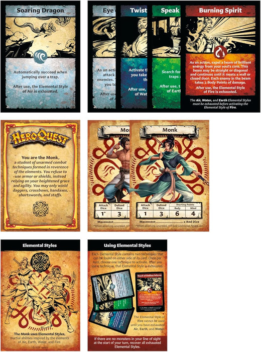 Heroquest Path Of The Wandering Monk Board Game