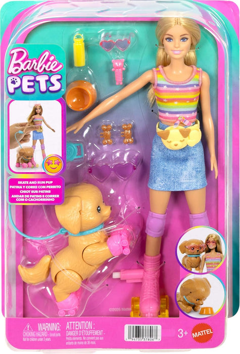Barbie Family and Friends Roller Skating Pup