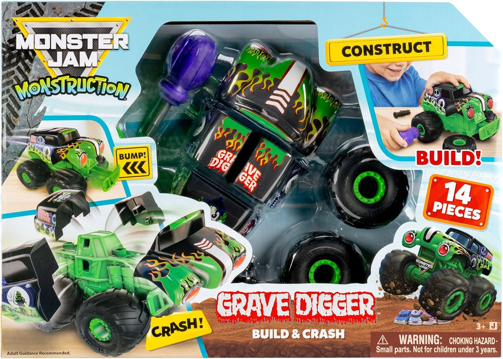 Monster Jam 8'' Monstruction Build & Crash Grave Digger