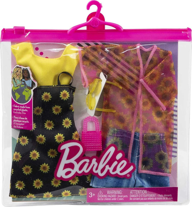 Barbie - Sunflower Dress & Raincoat Doll Outift