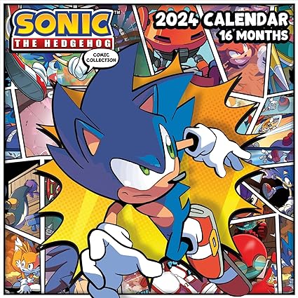 Sonic The Hedgehog 2024 Square Calendar (30cm x 30cm)