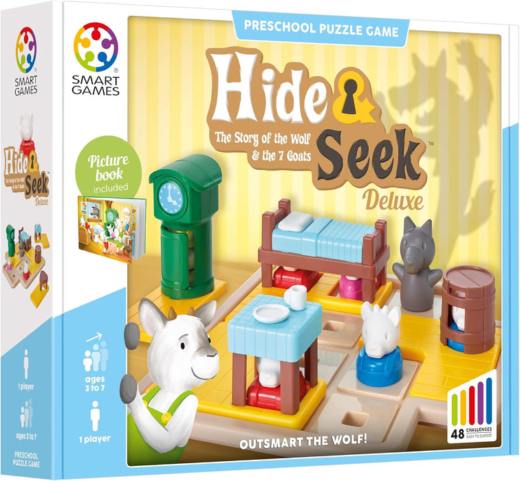 SmartGames - Hide & Seek The Wolf & The 7 Goats Deluxe Puzzle Game