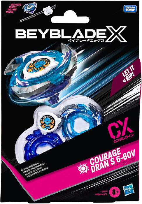 Beyblade X CX - Courage Dran S 6-60V Attack Type Starter Pack
