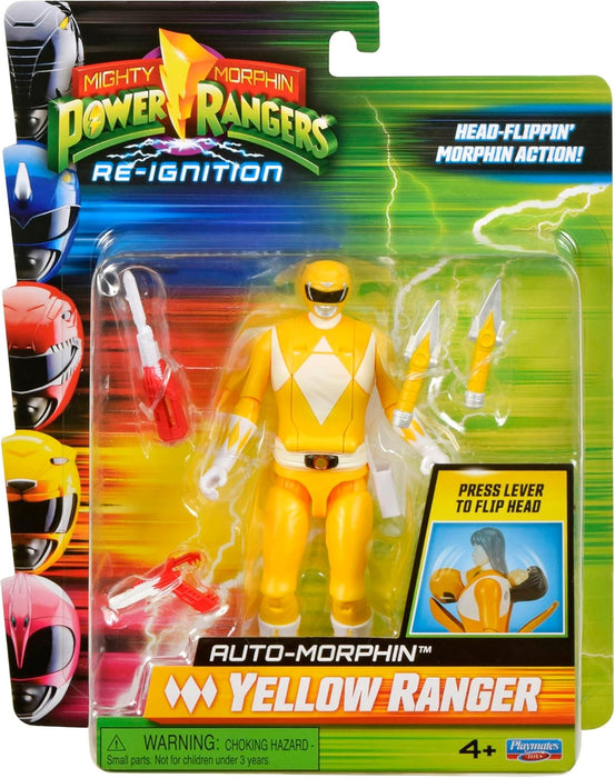 Power Rangers - Auto Morphin Yellow Ranger Action Figure