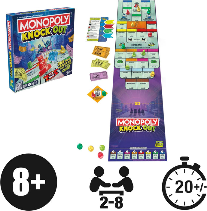 Monopoly - Knock Out Board Game