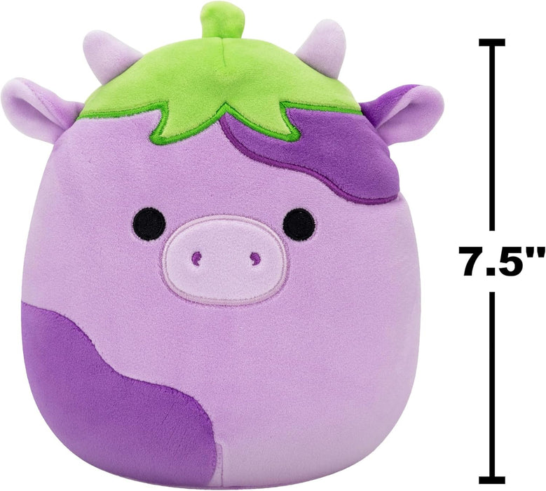 Squishmallows - 7.5'' Frederick The Eggplant Cow Plush