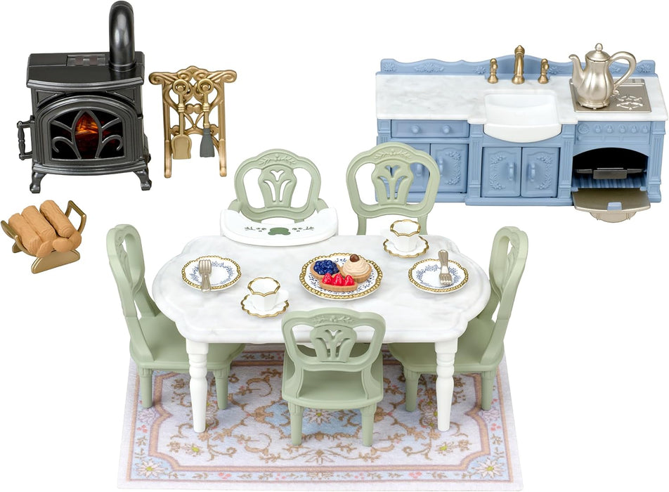 Sylvanian Families Red Roof Riverside Manor Elegant Dining Room
