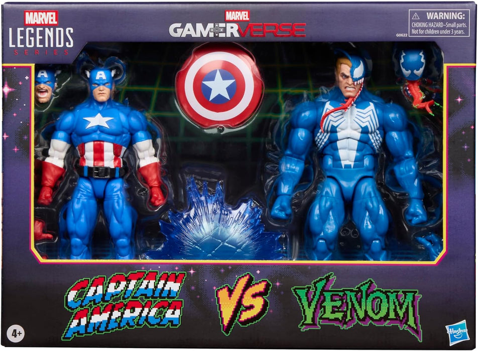 Marvel Legends Series - Gamerverse: Captain America vs Venom Action Figure Set