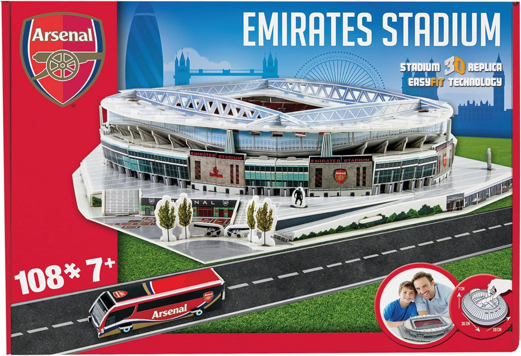 3D Stadium Puzzles - Arsenal The Emirates Puzzle (108 Pieces)
