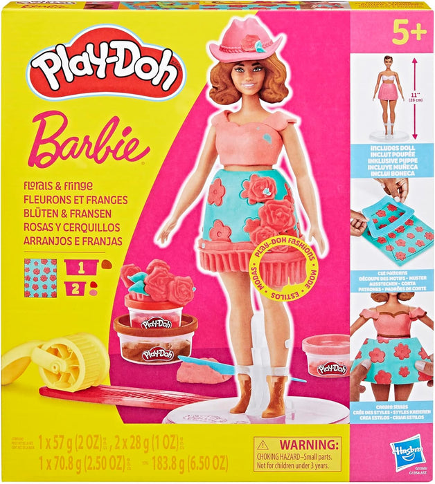 Play Doh - Barbie Florals & Fringe Doll Set