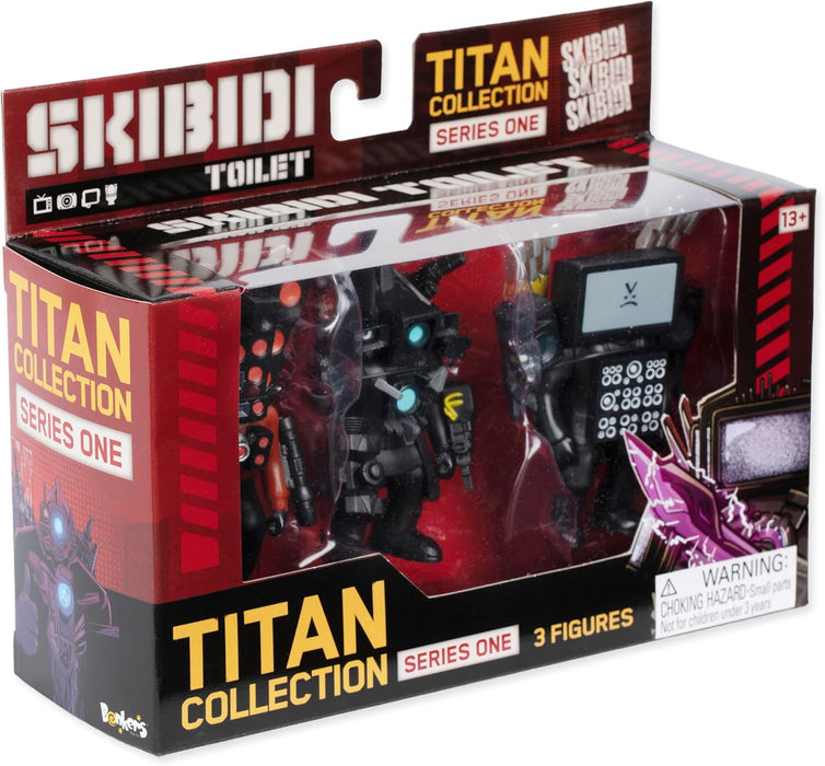 Skibidi Toilet Action Figure Mini Titan Collection Series One 3 Pack