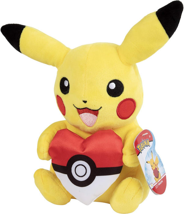 Pokemon - 8" Seasonal Pikachu Pokeball Heart Plush