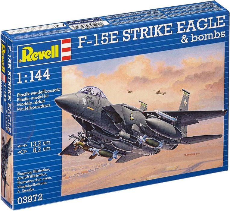 REVELL 03972 - F-15E Strike Eagle & Bombs 1:144 Scale Model Plane