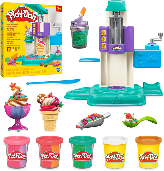 Play-Doh - Rainbow Swirl Ice Cream Playset
