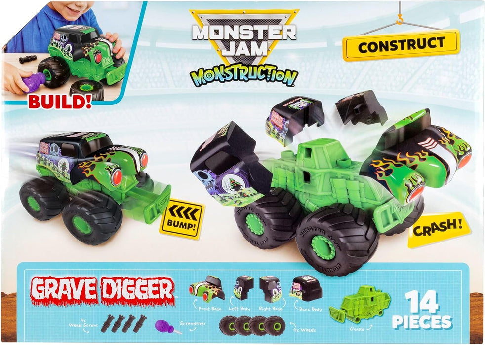Monster Jam 8'' Monstruction Build & Crash Grave Digger