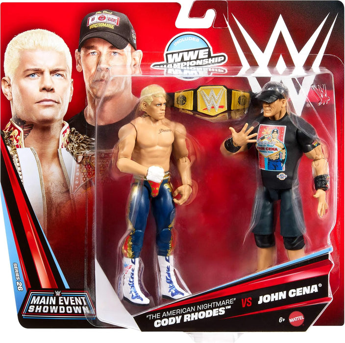 WWE Main Event Showdown Cody Rhodes vs John Cena (2 Figure Pack)