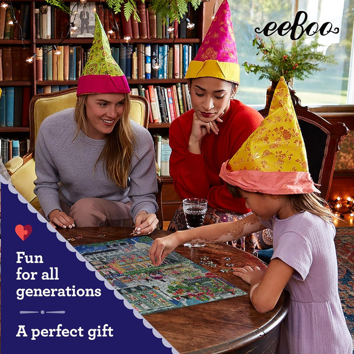 Eeboo - Piece & Love Paris Christmas Puzzle (1000 Pieces)