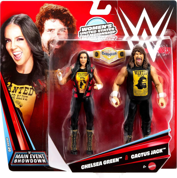 WWE Main Event Showdown Chelsea Green vs Cactus Jack (2 Figure Pack)
