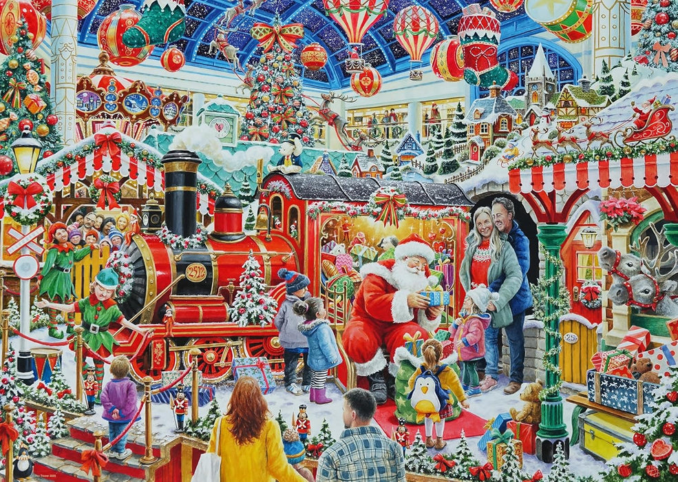 Ravensburger - Christmas No29: Santa's Steam Train Grotto Puzzle (1000pc)