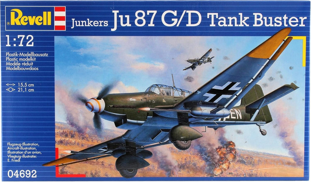 REVELL 04692 - Junkers Ju 87 G/D Tank Buster 1:72 Scale Model Plane