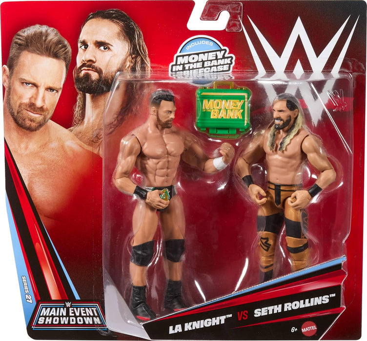 WWE Main Event Showdown LA Knight vs Seth Rollins 2 Figure Pack