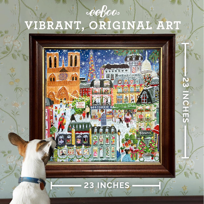 Eeboo - Piece & Love Paris Christmas Puzzle (1000 Pieces)