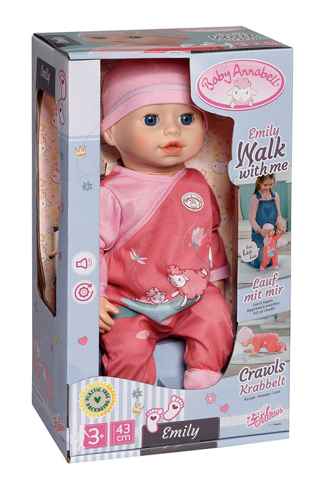 Baby Annabell Emily Walk With Me Doll (43cm)