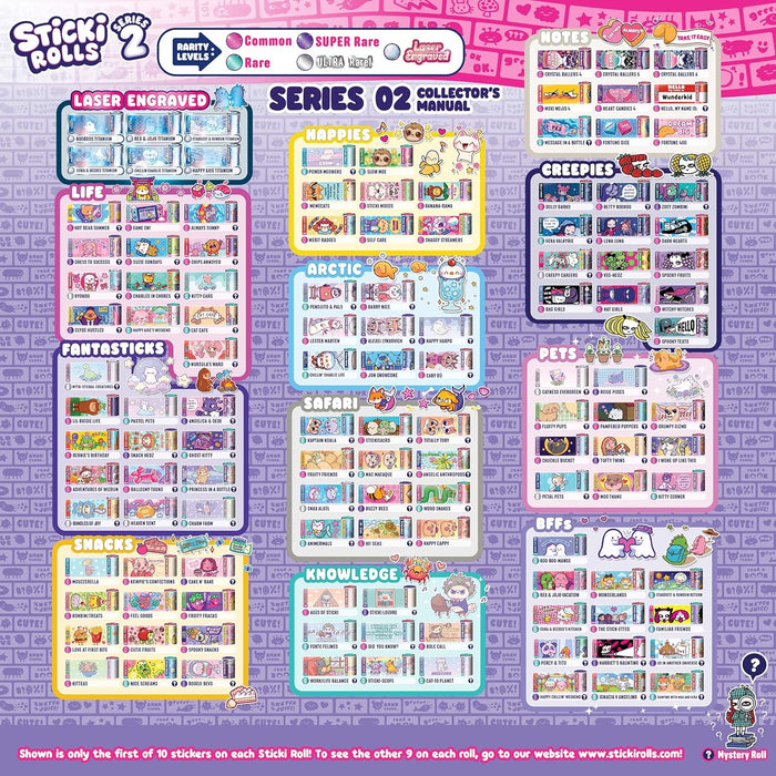 Sticki Rolls - Series 2 Sticki Book Pack