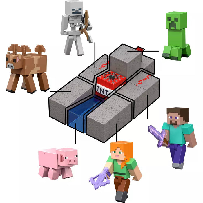 Minecraft - Redstone 3.25" Creeper Core Figure