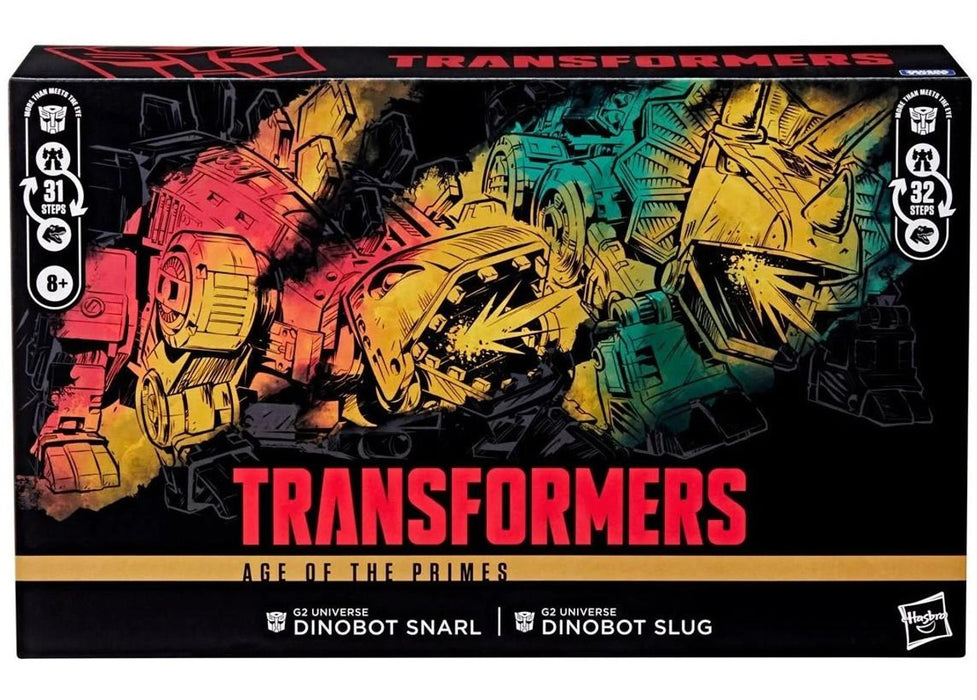 Transformers - Age of The Primes G2 Universe Dinobot Snarl & G2 Universe Dinobot Slug Action Figures