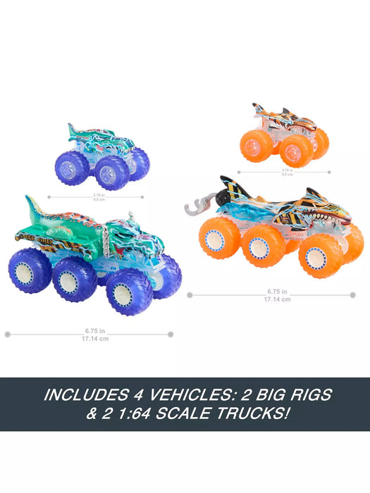 Hot Wheels - 1:64 Power Smashers Trucks & Big Rigs Multipack Monster Trucks