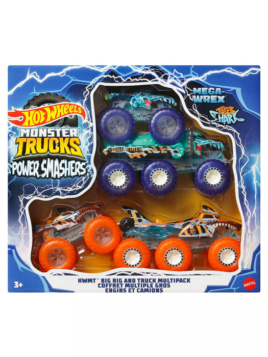Hot Wheels - 1:64 Power Smashers Trucks & Big Rigs Multipack Monster Trucks