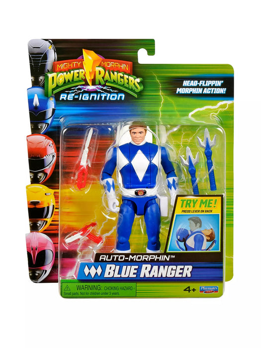 Power Rangers - Auto Morphin Blue Ranger Action Figure
