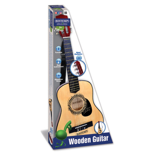 Bontempi - Wooden Guitar (Includes Shoulder Strap)