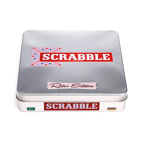 Scrabble Retro Edition Tin Board Game