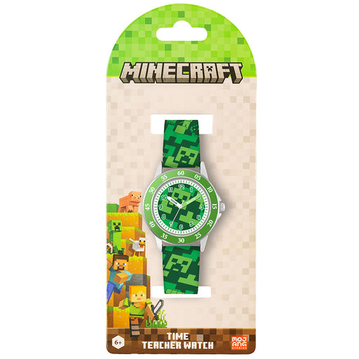 Peers Hardy - Minecraft Creeper Green Printed Strap Quartz Watch