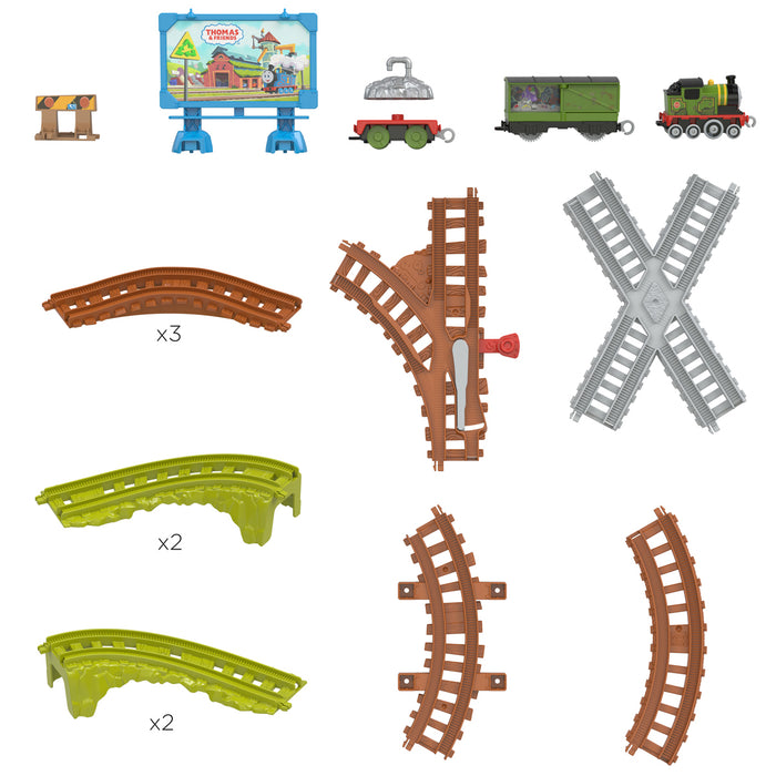 Thomas & Friends Push Along Train Track - Whiff's Recycling Run Playset