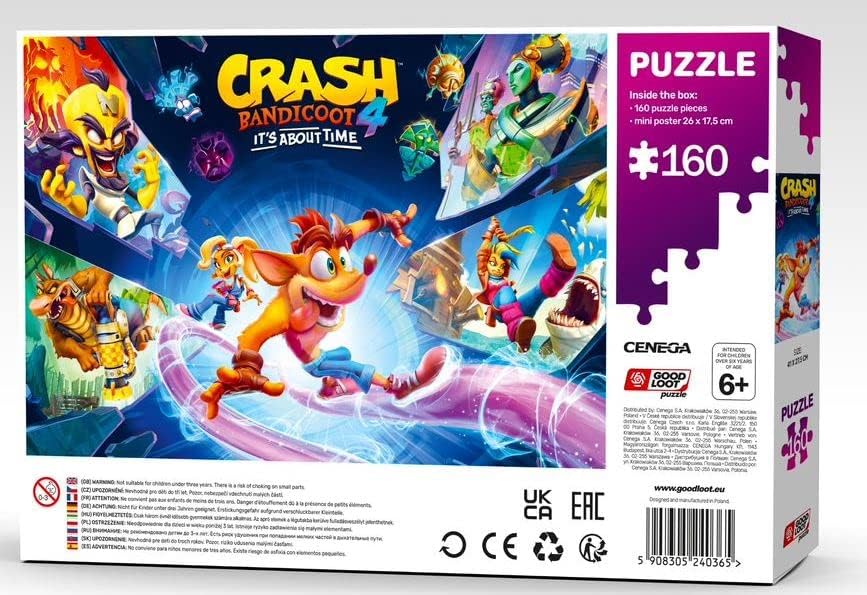 Crash Bandicoot 4: It's About Time Jigsaw Puzzle (160 Pieces)