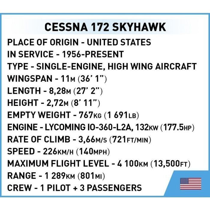 Cobi 26621 - Cessna - 172 Skyhawk 160pcs