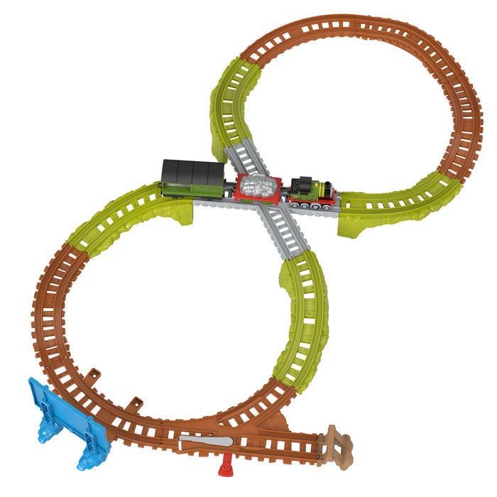 Thomas & Friends Push Along Train Track - Whiff's Recycling Run Playset