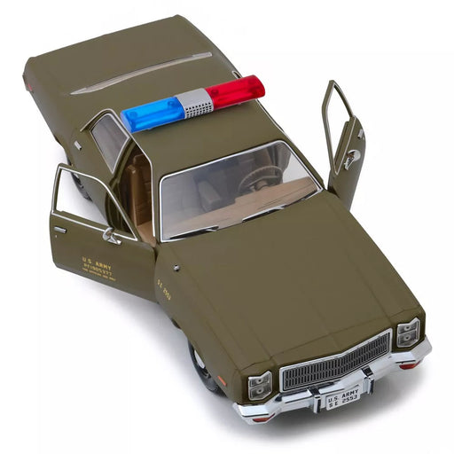 Greenlight Collectibles -  1977 Plymouth Fury US Army Police 'The A-Team'(1983-87 )TV Series (1:18 Scale) Die-Cast Model Car