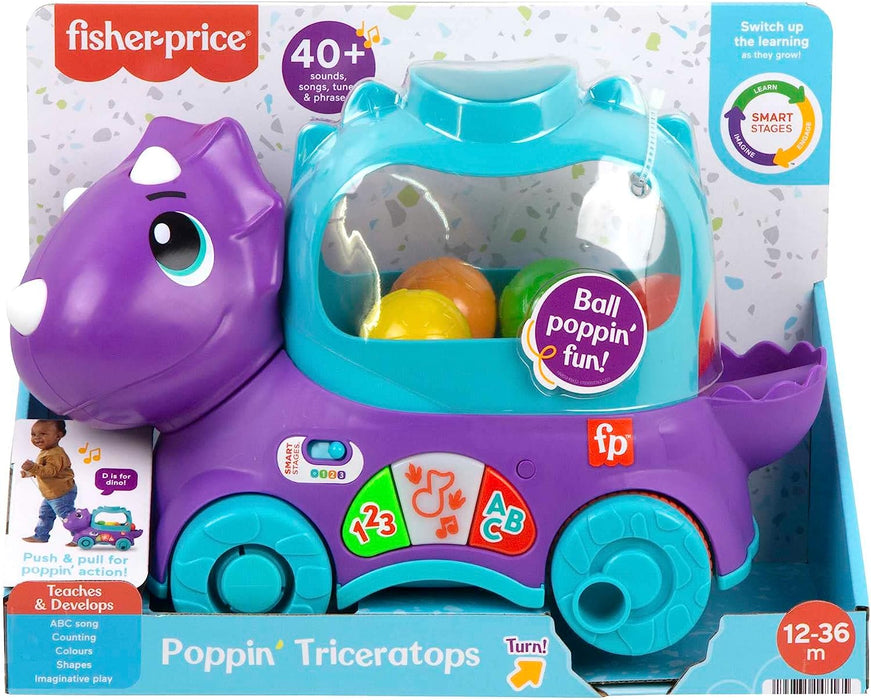 Fisher-Price Poppin' Triceratops Musical Learning Toy