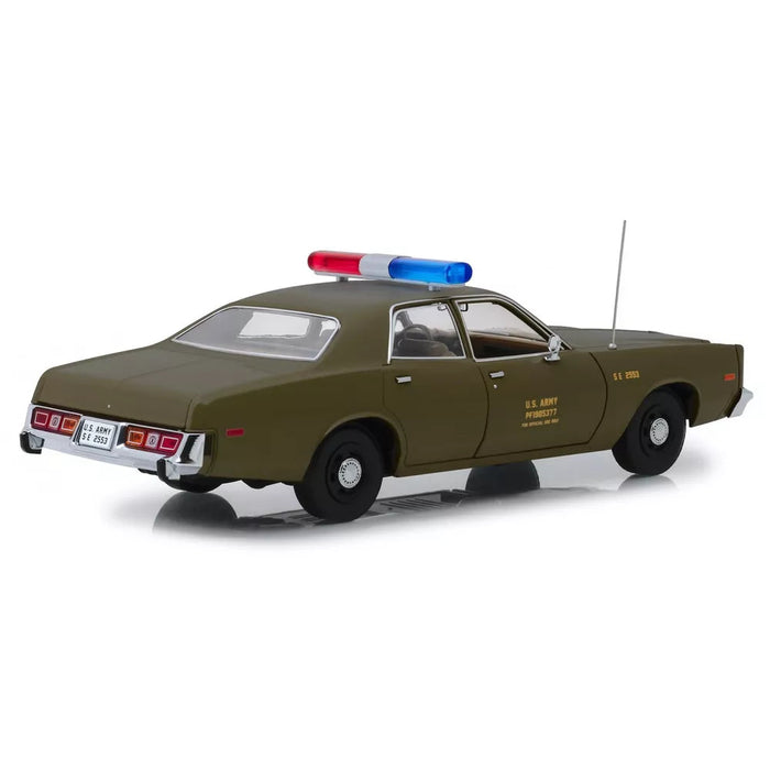 Greenlight Collectibles -  1977 Plymouth Fury US Army Police 'The A-Team'(1983-87 )TV Series (1:18 Scale) Die-Cast Model Car